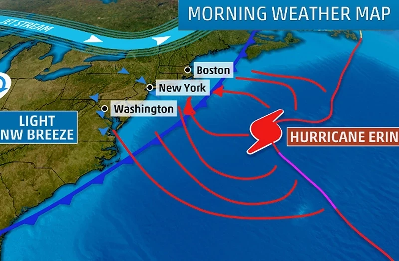 hurricane erin new york